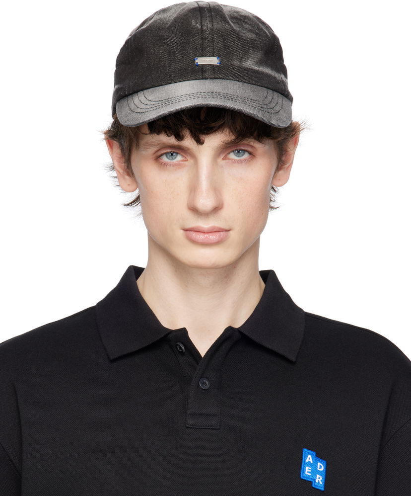 Polotröja ADER ERROR ADER error Faded Baseball Cap Svart | BO01SSHW0210BK
