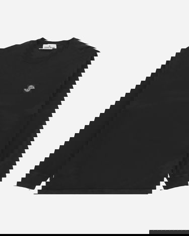 T-shirt Stone Island Garment Dyed Logo Svart | 791522713 A0029, 5