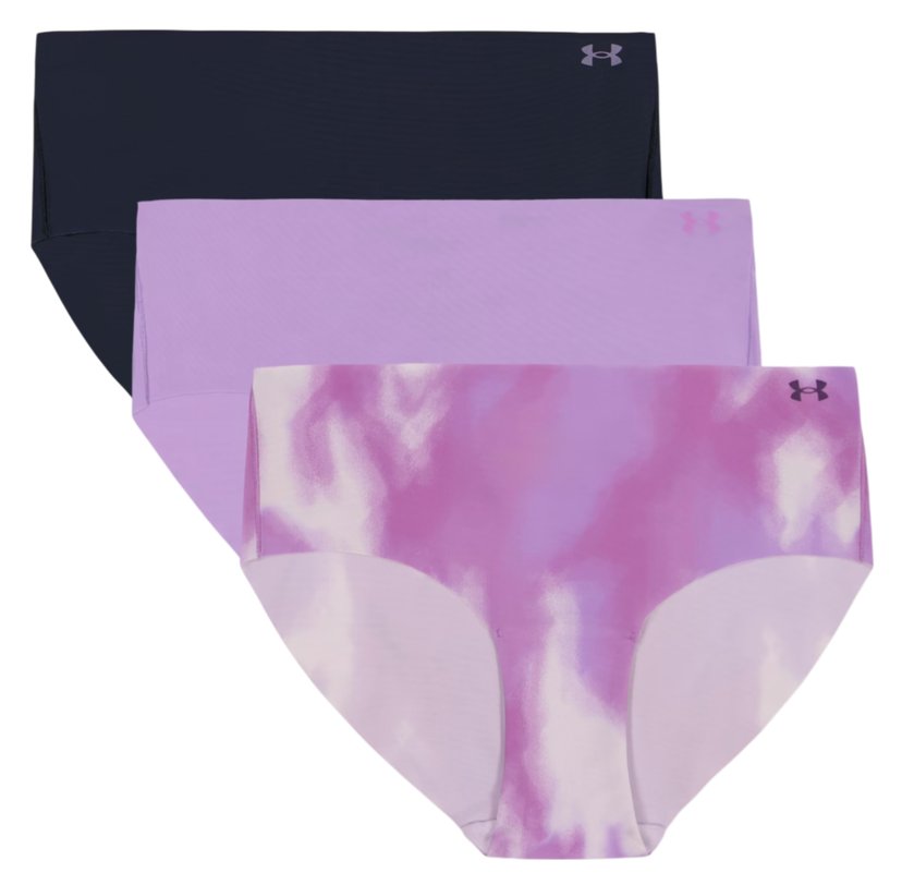 Trosor Under Armour Under Armour Solid 3-Pack Hipster Underwear Purpur | 1383896-575
