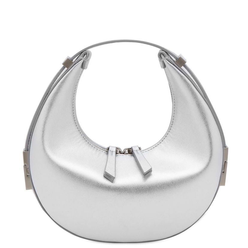 Handväska OSOI Mini Silver Leather Shoulder Bag Metallisk | 23SB030-101-09