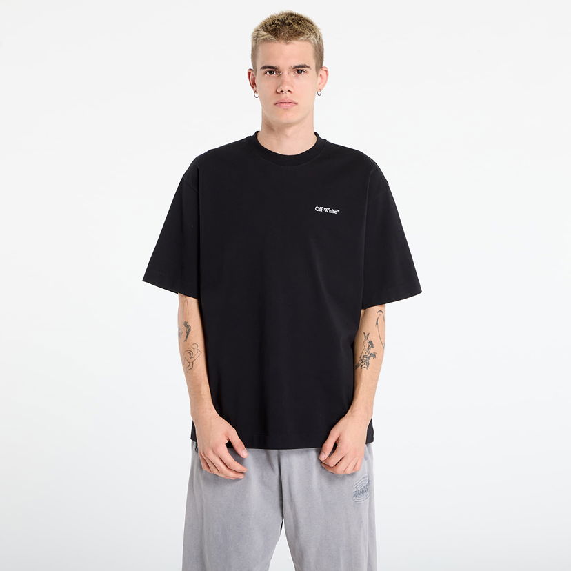 T-shirt Off-White Off-White Half Arrow Skate S/S T-Shirt Svart | OMAA120F25JER0131001