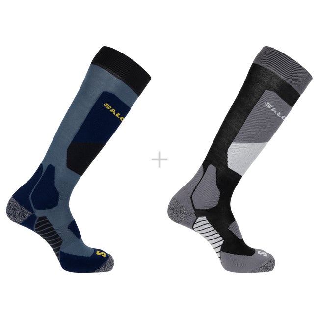 Strumpor Salomon 2-Pack Performance Ski Socks Blå | LC2377800