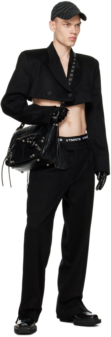 Byxor VETEMENTS Pleated Trousers Svart | VL16PA320B, 3