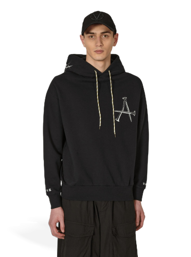 Sweatshirt Aries Bad Friday Hooded Sweatshirt Svart | STAR20014 BLK