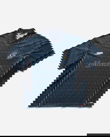 Jersey Martine Rose Martine Rose Football Tartan Shirt Blå | 179JT11024, 1