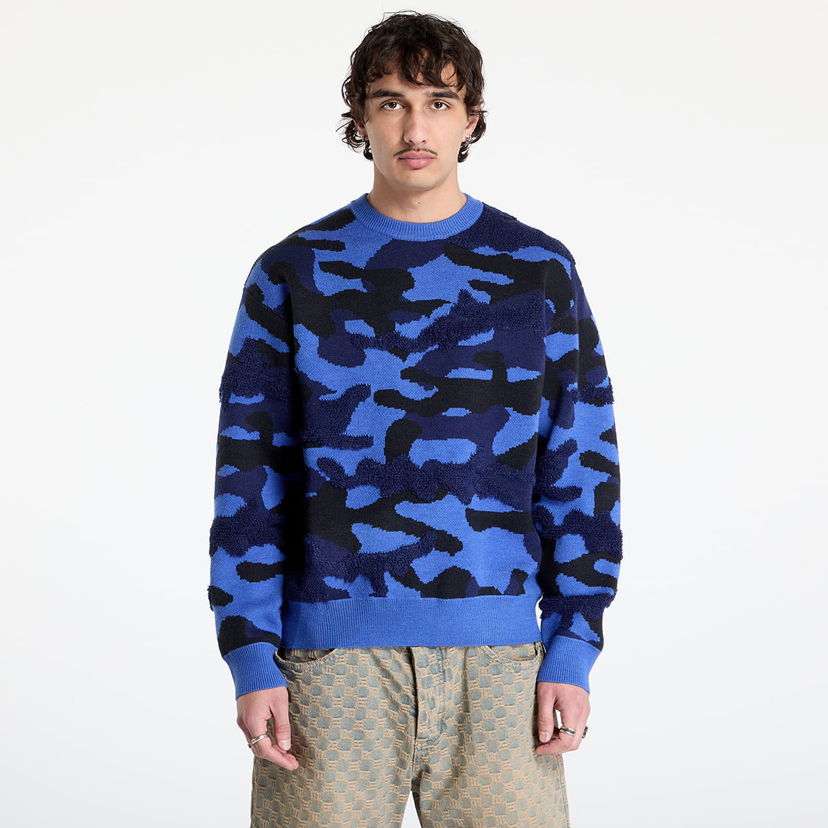 Sweater Dime DIME Camo Chenille Knit Sweater Blå | DIME2SP254MAR