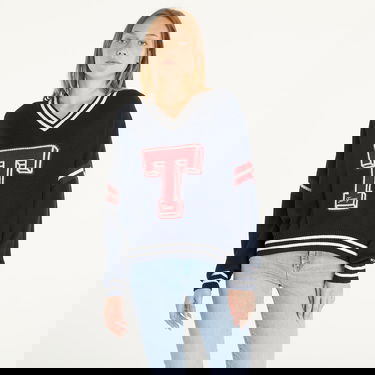 Sweater Tommy Hilfiger Letterman Sweater Blue Mörkblå | DW0DW18519 C1G, 0