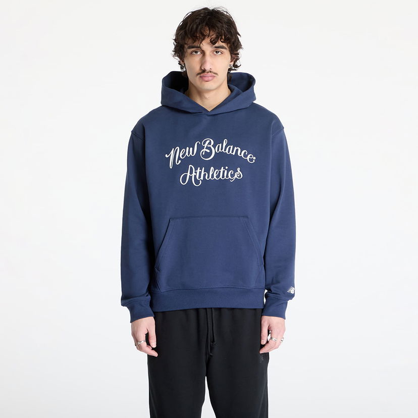 Sweatshirt New Balance Athletics Relaxed League Hoodie Mörkblå | MT51935NNY