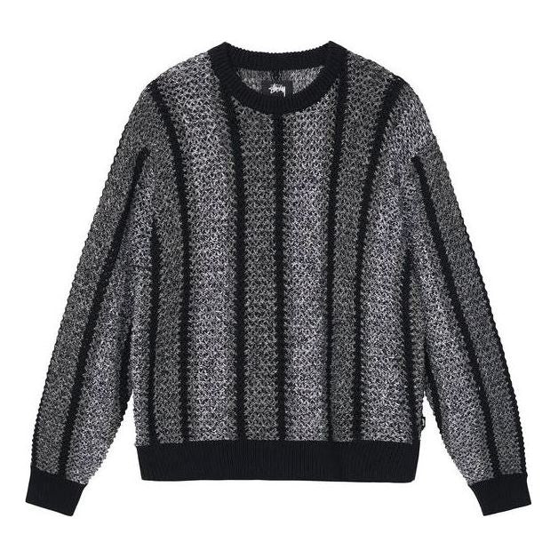 Sweater Stüssy Loose Gauge Knit Sweater Svart | 117148