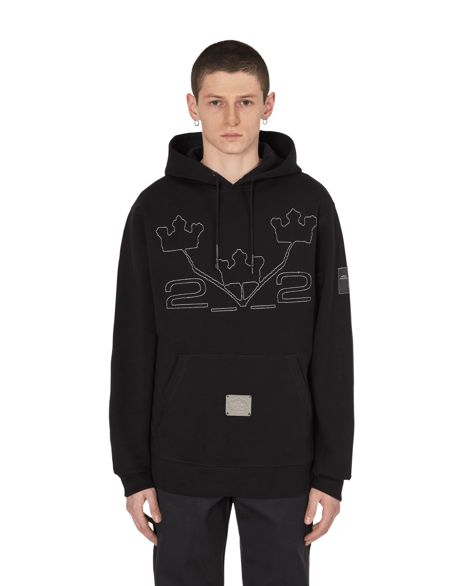Sweatshirt Sad Boys Gear Slam Jam Hooded Svart | SBGHOODIESJ 001, 0