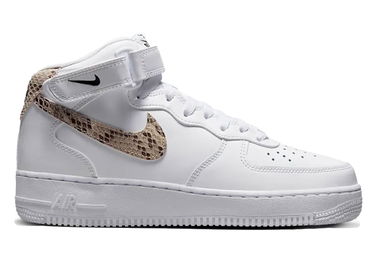 Sneakers och skor Nike Air Force 1 '07 Mid White Snake Swoosh W Vit | DD9625-101, 0
