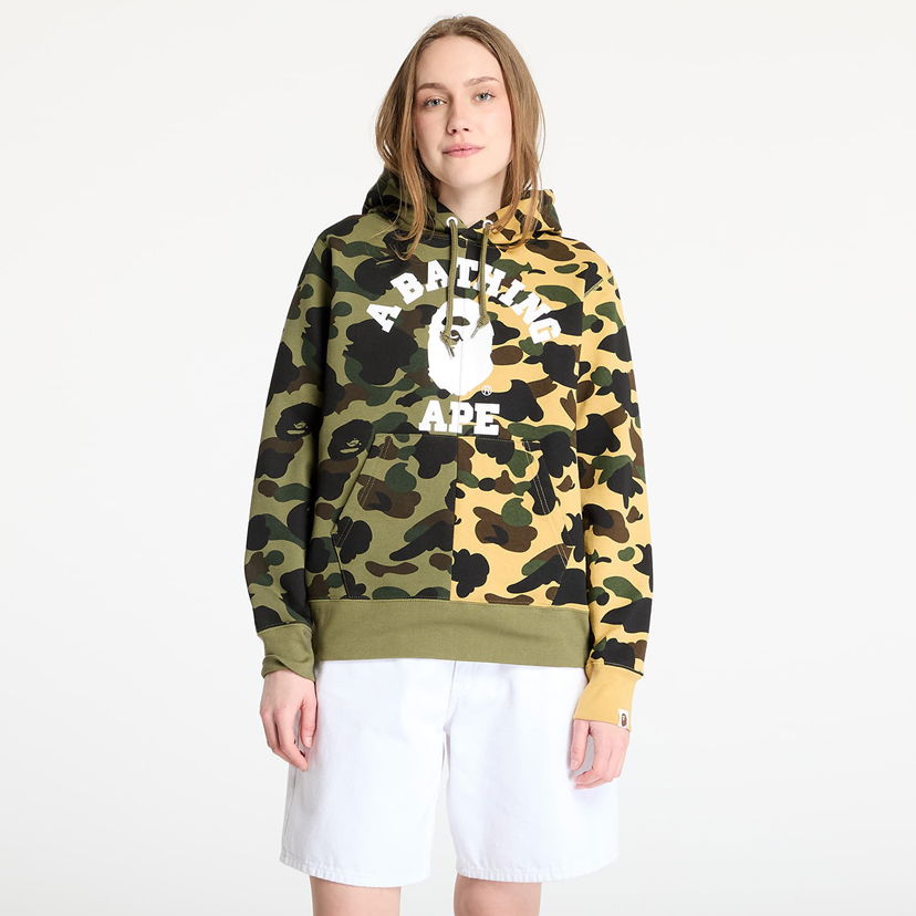 Sweatshirt BAPE A BATHING APE 1st Camo Separate Pullover Hoodie Flerfärgad | 001PPL301007MMUL