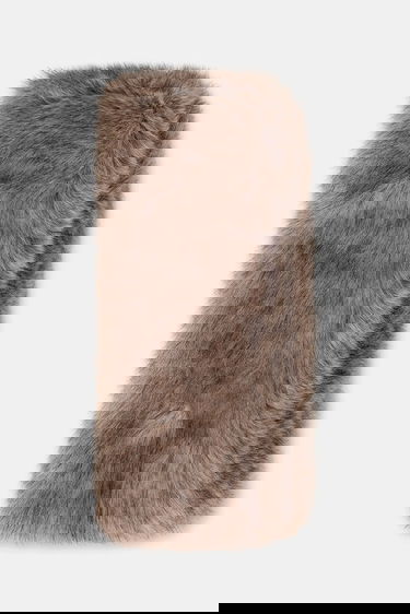 Halsduk STAND STUDIO Lone Patterned Faux Fur Scarf Brun | 66566.9397, 1
