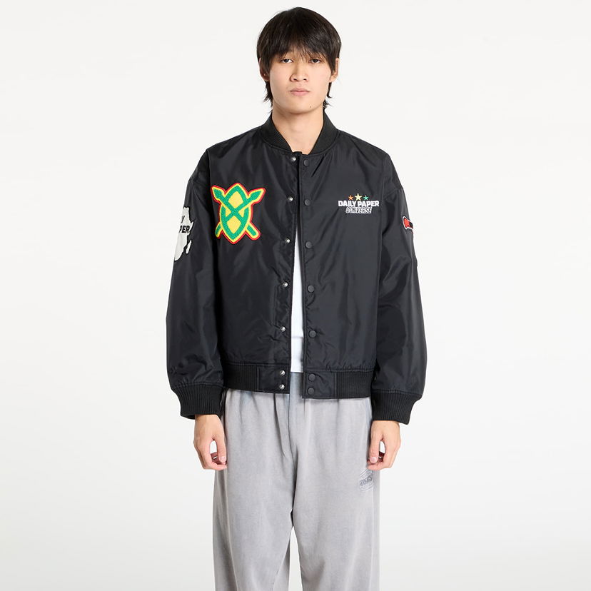 Bomberjacka Converse Converse x Daily Paper Stadium Jacket Svart | 10028532-A01