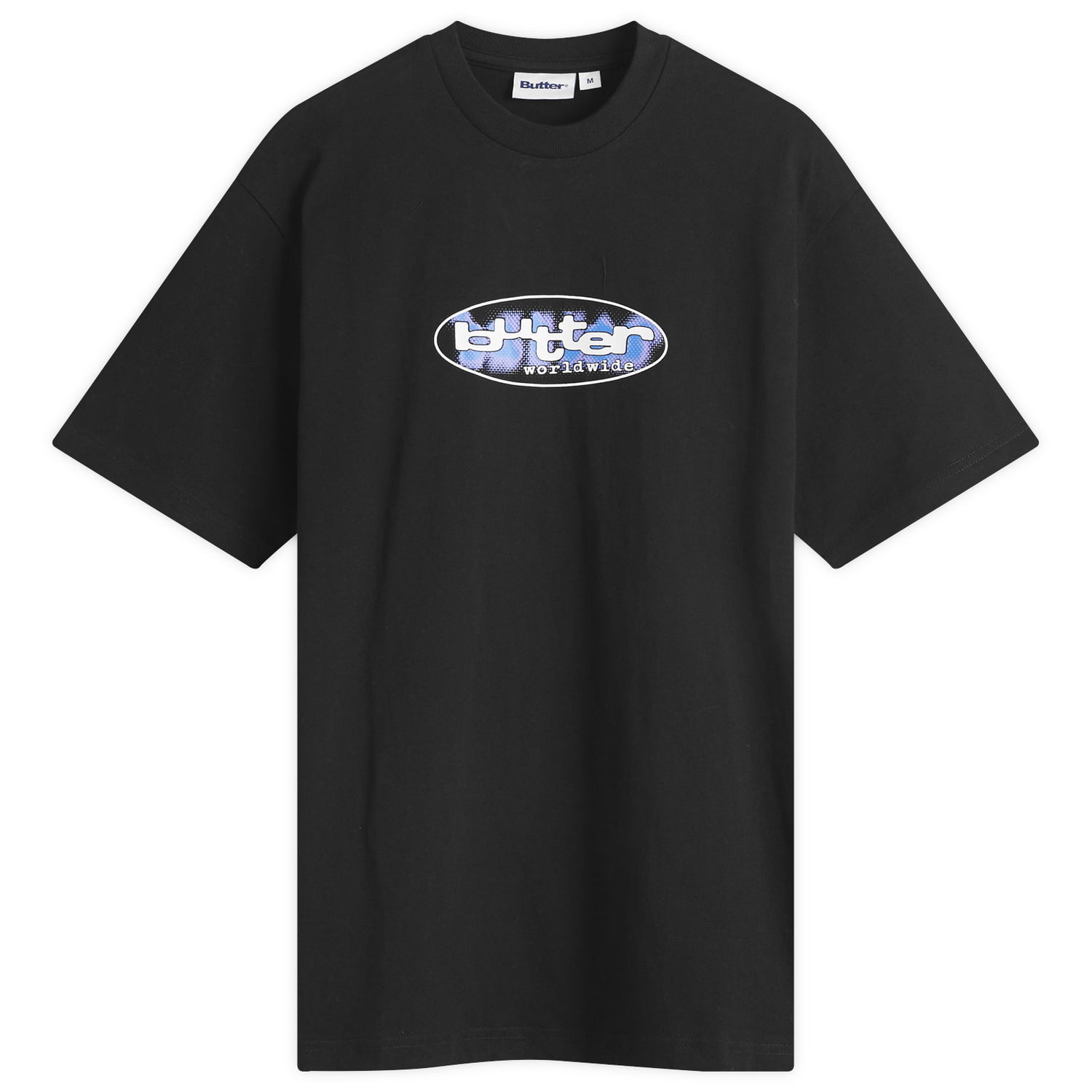 T-shirt Butter Goods Vortex T-Shirt, Size Large Svart | BG252111-BLK, 1