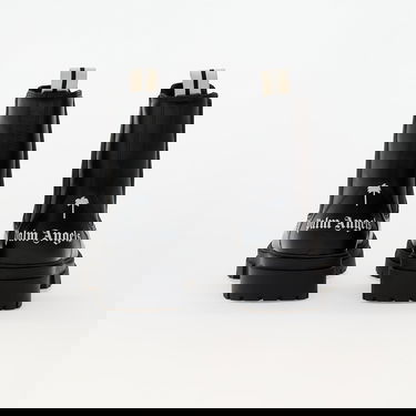 Sneakers och skor Palm Angels Pa Chelsea Boot Black White Svart | PBID001F24LEA0011001, 4