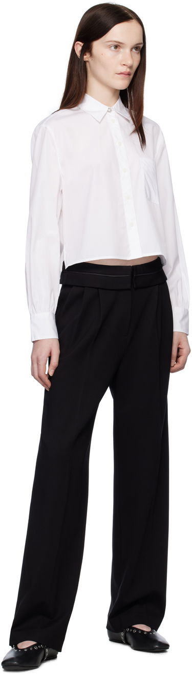 Skjorta rag & bone Rag & Bone Maxine Jewel Cropped Shirt Vit | WAW24HA031CU31, 3