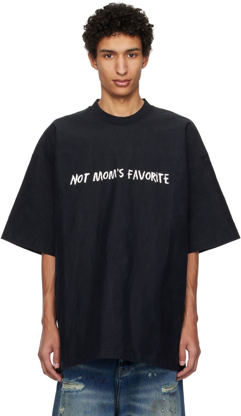 T-shirt VETEMENTS Vetements 'Not Mom's Favorite' T-Shirt Svart | UA66TR100B