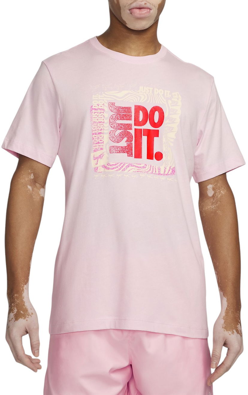 T-shirt Nike T-Shirt With Graphic Print Rosa | fq3772-663