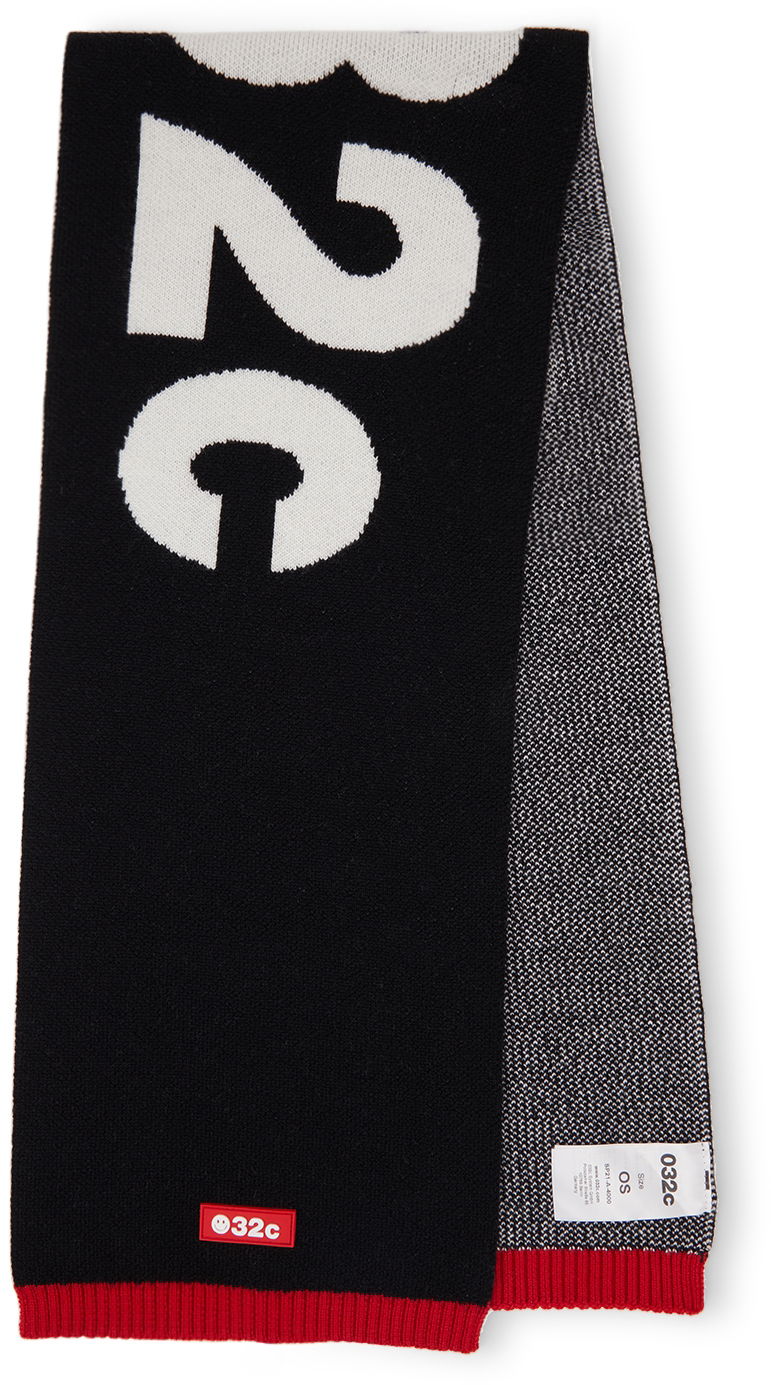 Halsduk 032C Exclusive Knit Scarf Svart | SP21-A-4000 KNIT