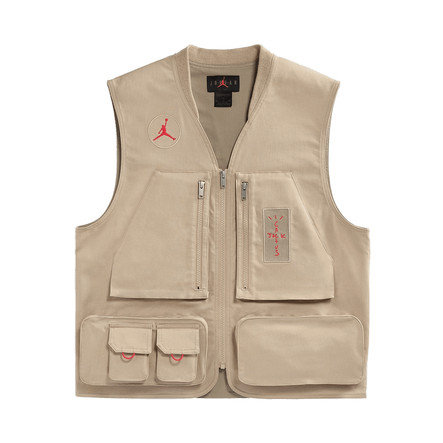 Väst Cactus Jack by Travis Scott Jordan x Utility Vest Beige | CW3169 201, 0
