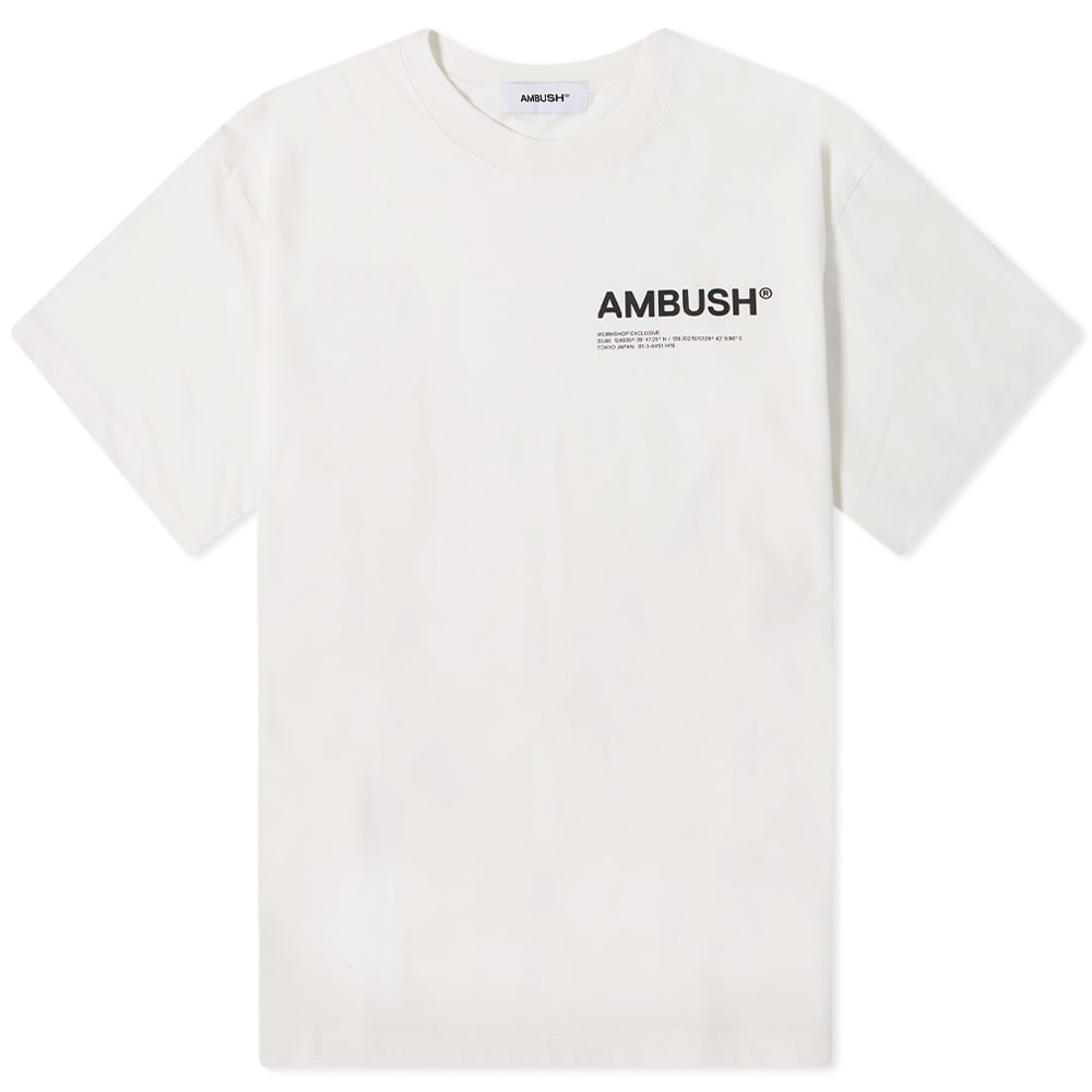 T-shirt Ambush Front Logo Workshop Tee Vit | BWAA022F21JER0010310, 0