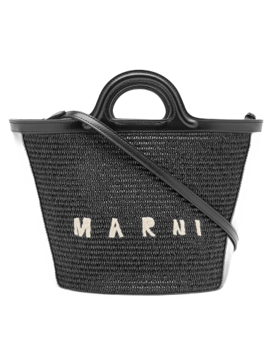 Handväska Marni Small Tropcialia Logo Bag Svart | BMMP0068Q0-P3860-00N99