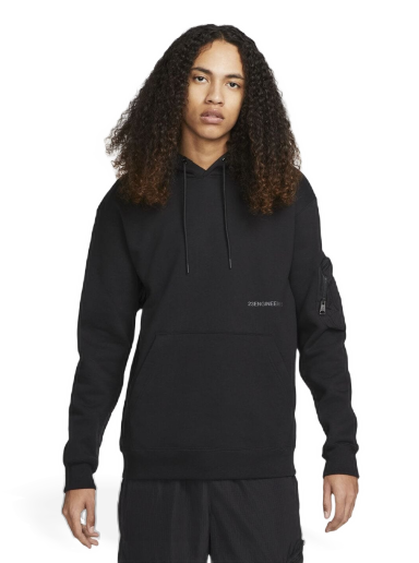 Sweatshirt Jordan Fleece Pullover Hoodie Svart | DJ0202-010