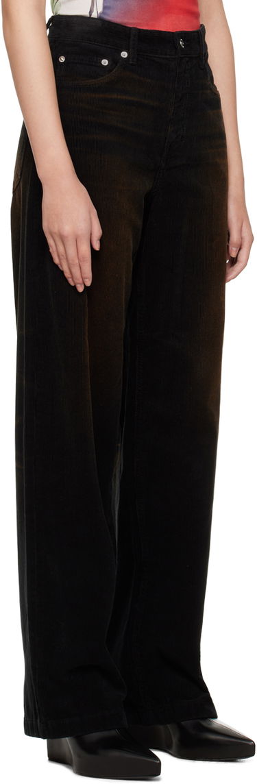 Jeans We11done Washed Wide-Leg Trousers Svart | WD-DP3-22-392-W-BK, 1