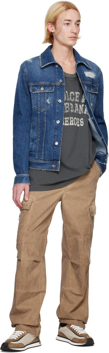 Sneakers och skor Dolce & Gabbana Mixed-Material 'DG' Cushion Brun | CS2288 A3D24, 4