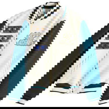 Bomberjacka Off-White Cash Wool Varsity Jacket, Size Small Vit | OMEH053S25FAB0020B84, 1