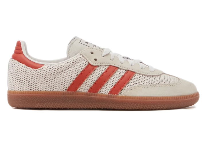 Sneakers och skor adidas Originals Samba OG Crystal White Preloved Red Vit | IG1380, 0
