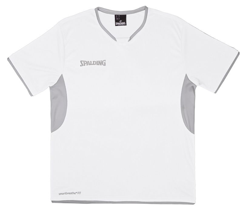 Jersey Spalding Shooting Shirt smartbreathe® FIT Vit | 40221409-whitesilvergrey, 0