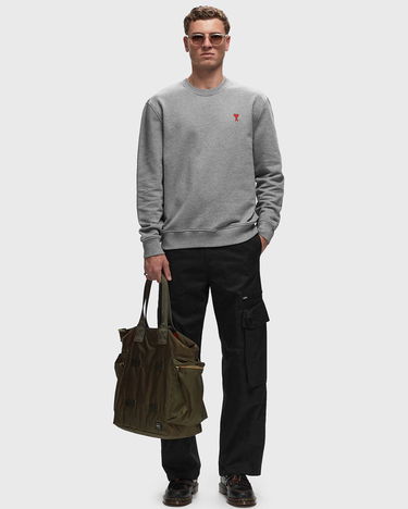 Sweatshirt AMI Small Heart Crewneck Sweatshirt Grå | BFUSW001-730-055, 1