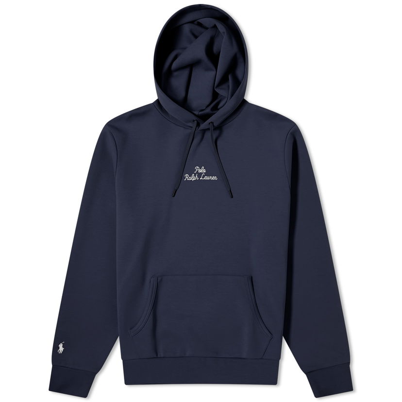 Sweatshirt Polo by Ralph Lauren Chain Stitch Logo Hoodie Mörkblå | 710936586002