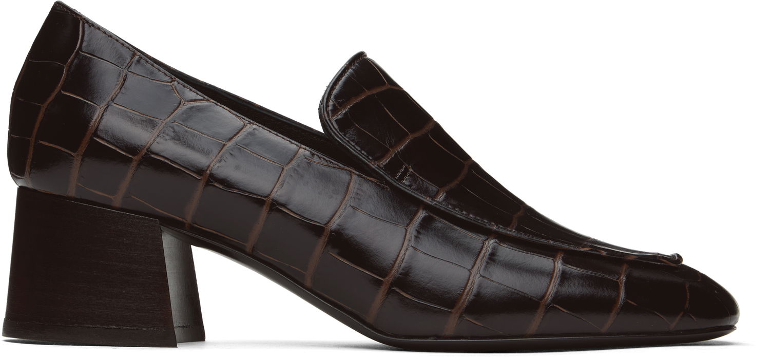 Sneakers och skor TOTEME Block-Heel Loafers Brun | 241-WAS983-LE0023, 0