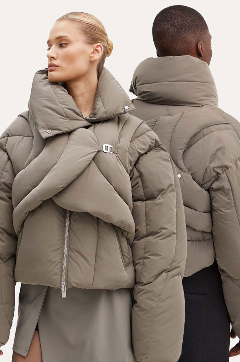 Pufferjacka HELIOT EMIL Oversized Puffer Jacket Grön | HE.W.02.073.P03.DG23