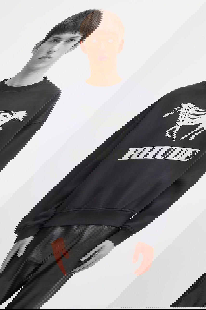 Sweatshirt Rhude Dinero sweatshirt with horse print Svart | RHFW25ST04012, 0