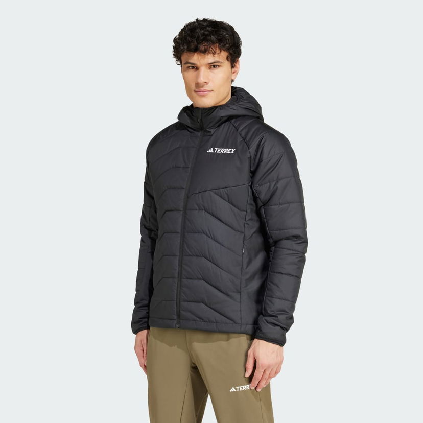 Pufferjacka adidas Performance Insulated Hooded Svart | IM7683
