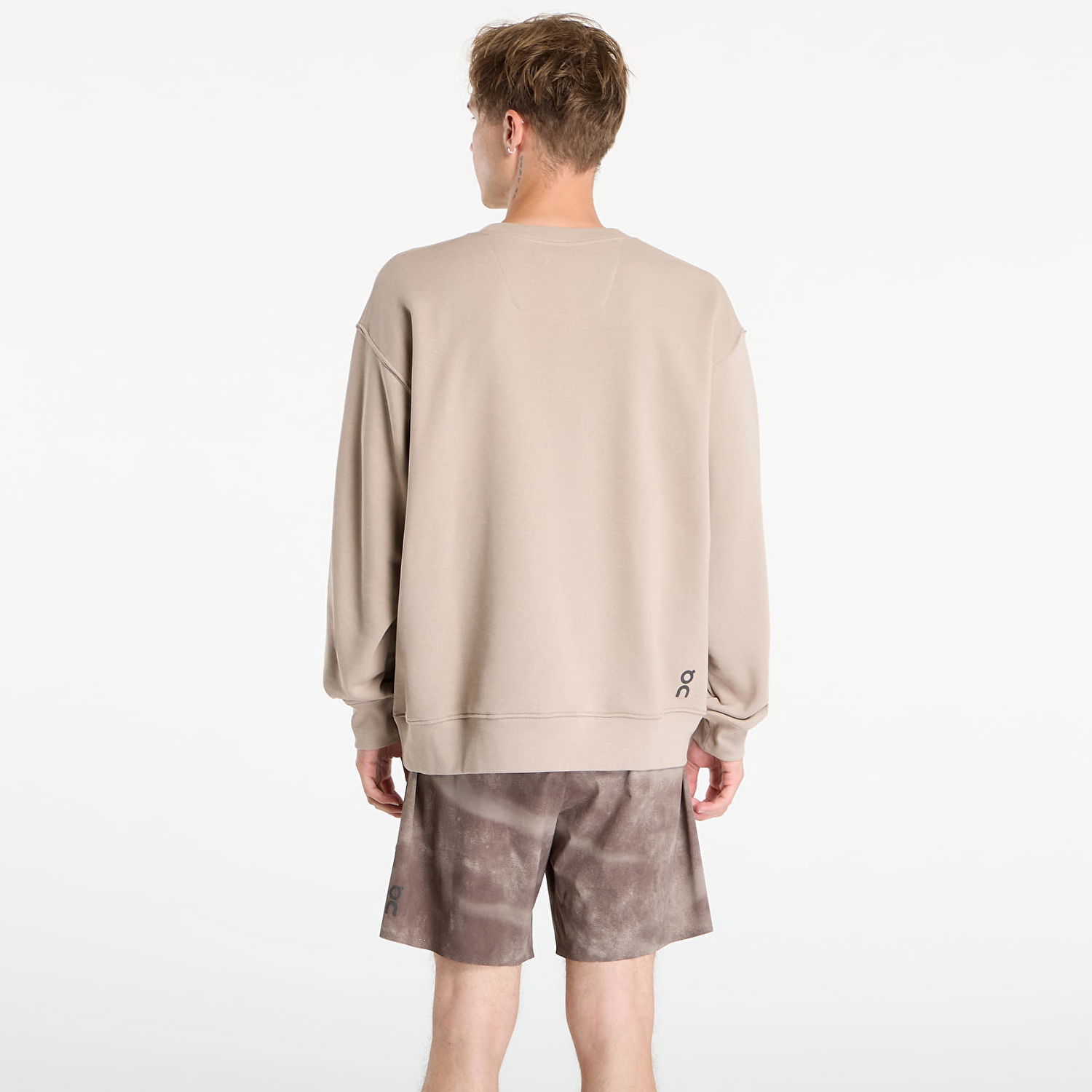 Sweatshirt On Running Club Crew Sweatshirt XL Beige | 1ME10340603, 1