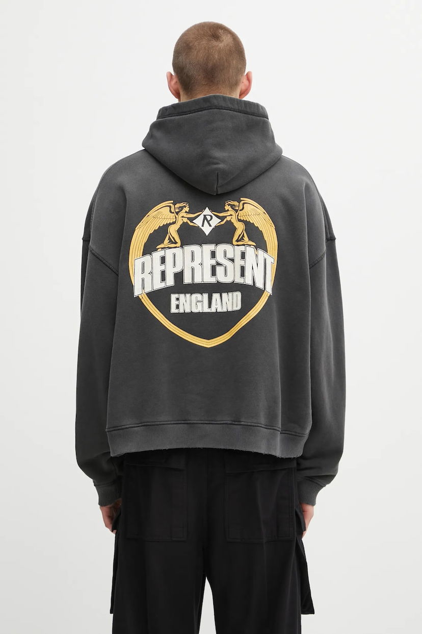 Sweatshirt Represent Clo Represent Legacy Crest Hoodie Grå | MLM100368