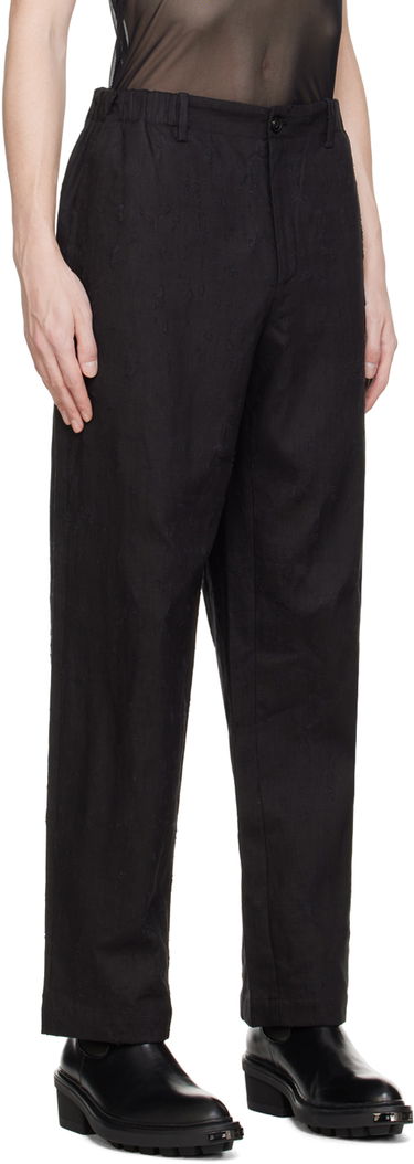 Byxor Feng Chen Wang Feng Chen Wang Raw Edge Trousers Svart | FUS17TR05, 1
