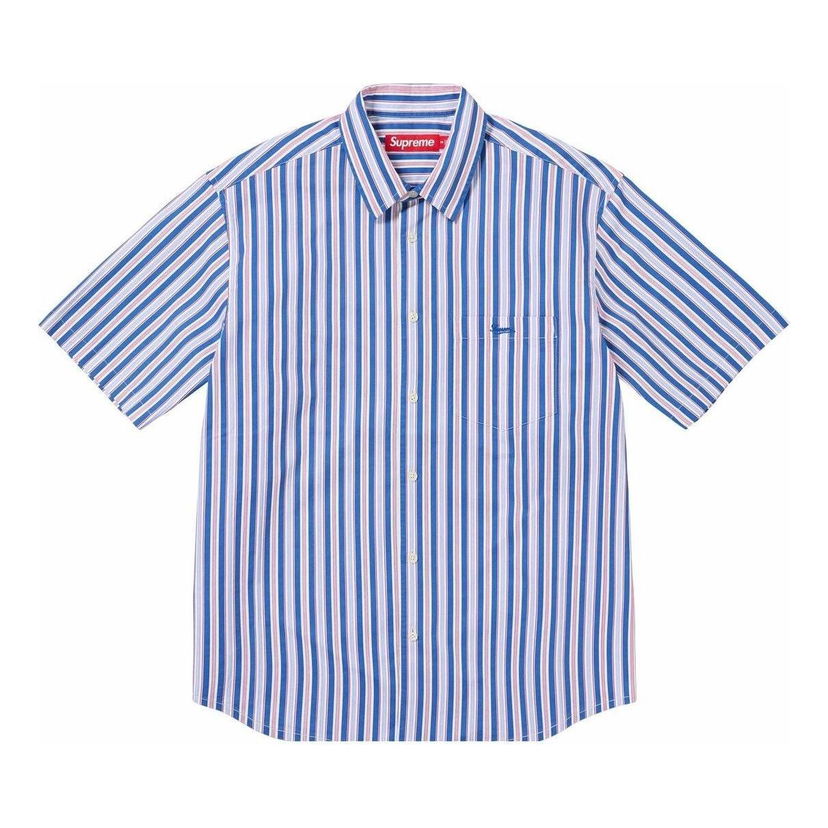 Skjorta Supreme Loose Fit Multi Stripe Shirt Blå | SUP-SS24-215