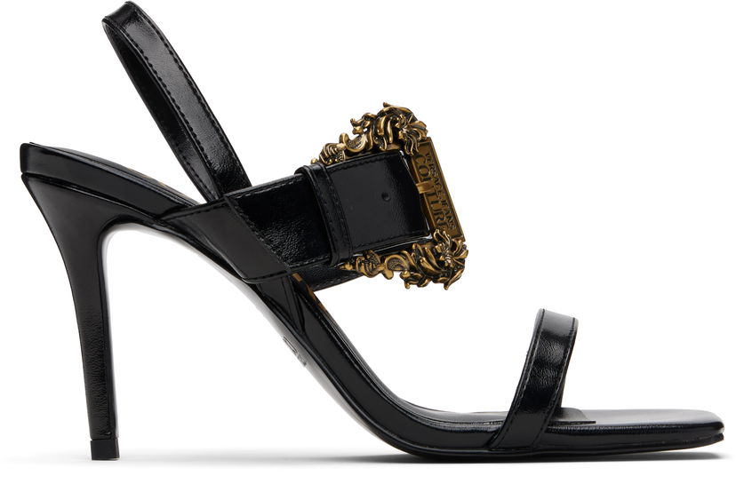 Sneakers och skor Versace Versace Jeans Couture Baroque Buckle Emily Sandals Svart | E79VA3S71_EZSC35