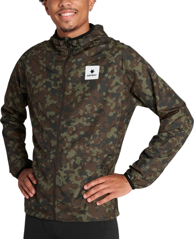 Jacka Saysky Saysky Camo Pace Hooded Jacket Grön | omrja22c1048-omrja22c1048