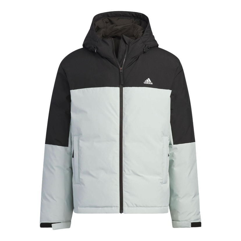 Pufferjacka adidas Originals Colorblock Hooded Down Jacket Grön | IT8723