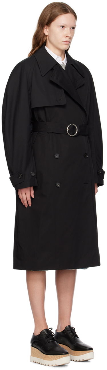 Trenchcoat Stella McCartney Stella McCartney Belted Trench Coat Svart | 6700203CU403, 1