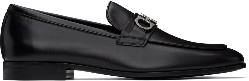 Sneakers och skor FERRAGAMO Salvatore Ferragamo Gancini Ornament Loafers Svart | 778978
