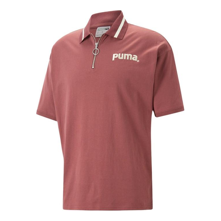 Polotröja Puma Half-Zip Polo Shirt Röd | 622541-49