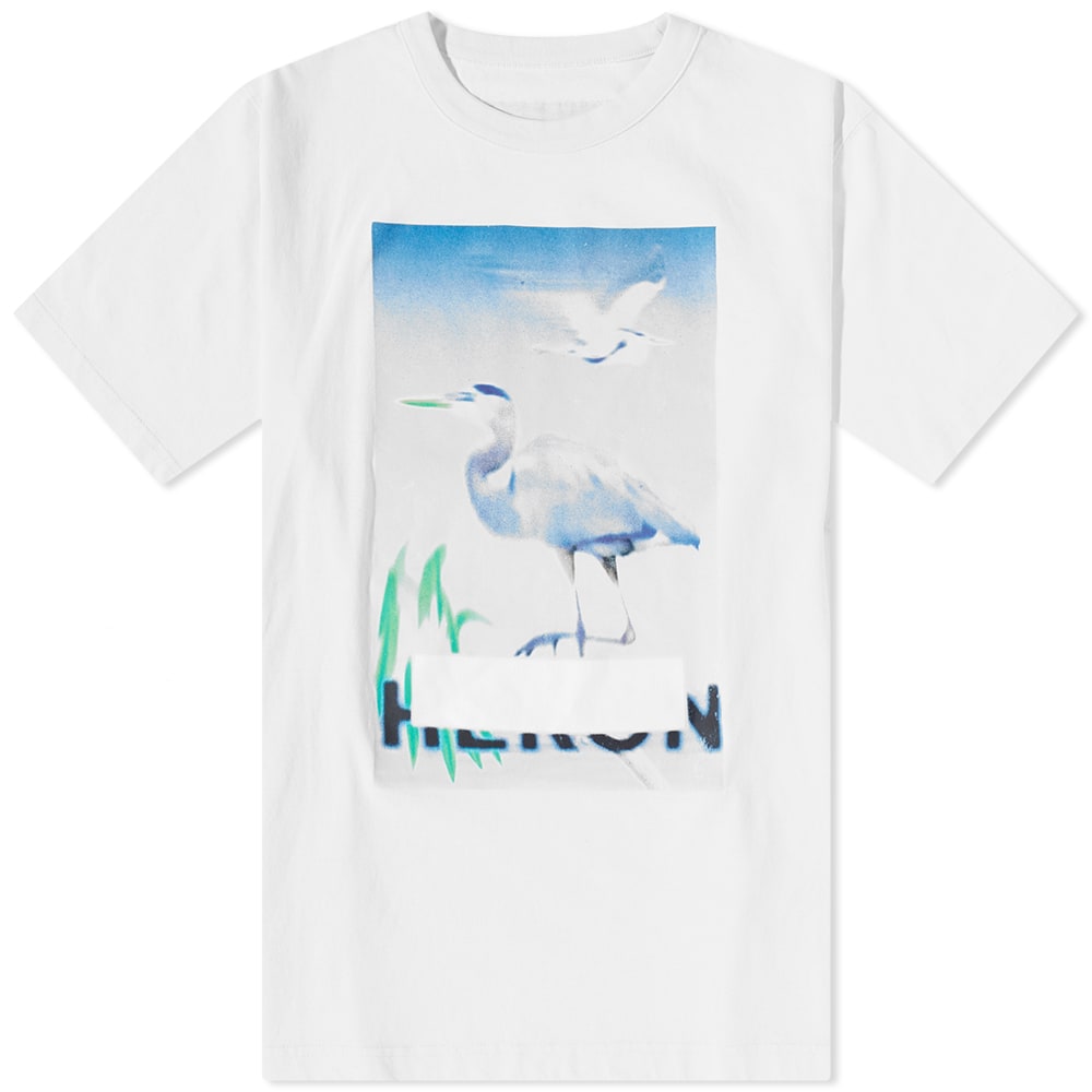 T-shirt HERON PRESTON Censored Heron Tee Vit | HMAA032S23JER0020140, 0
